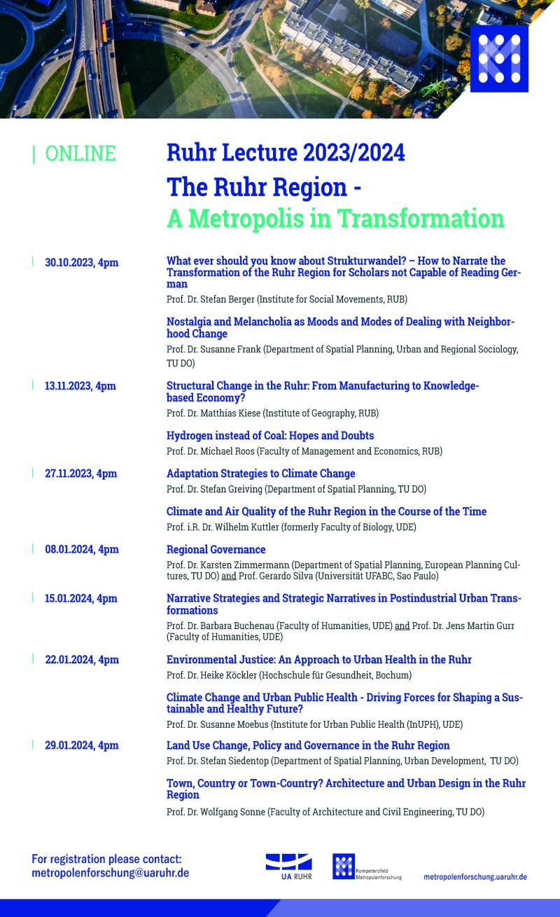Programm Ruhr Lecture 2023/24