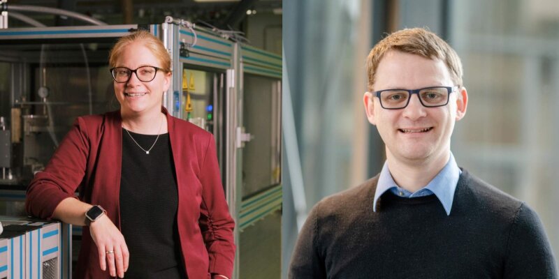 Doris Segets and Ulf-Peter Apfel are working together to develop new catalysts for hydrogen production.